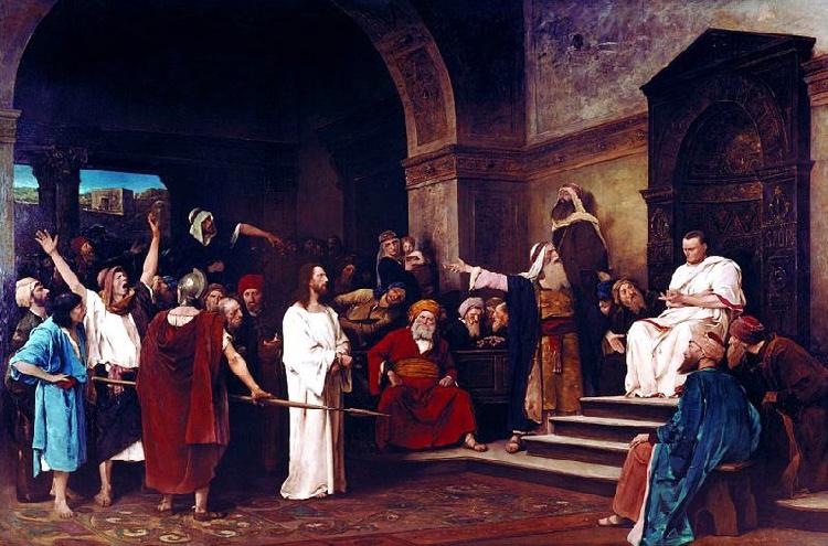  Christ in front of Pilate jezus przed pilatem